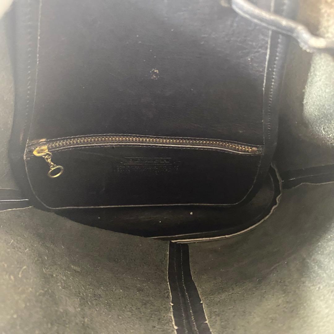 COACH コーチ オールドコーチ ショルダーバッグ 巾着 レザー ブラック