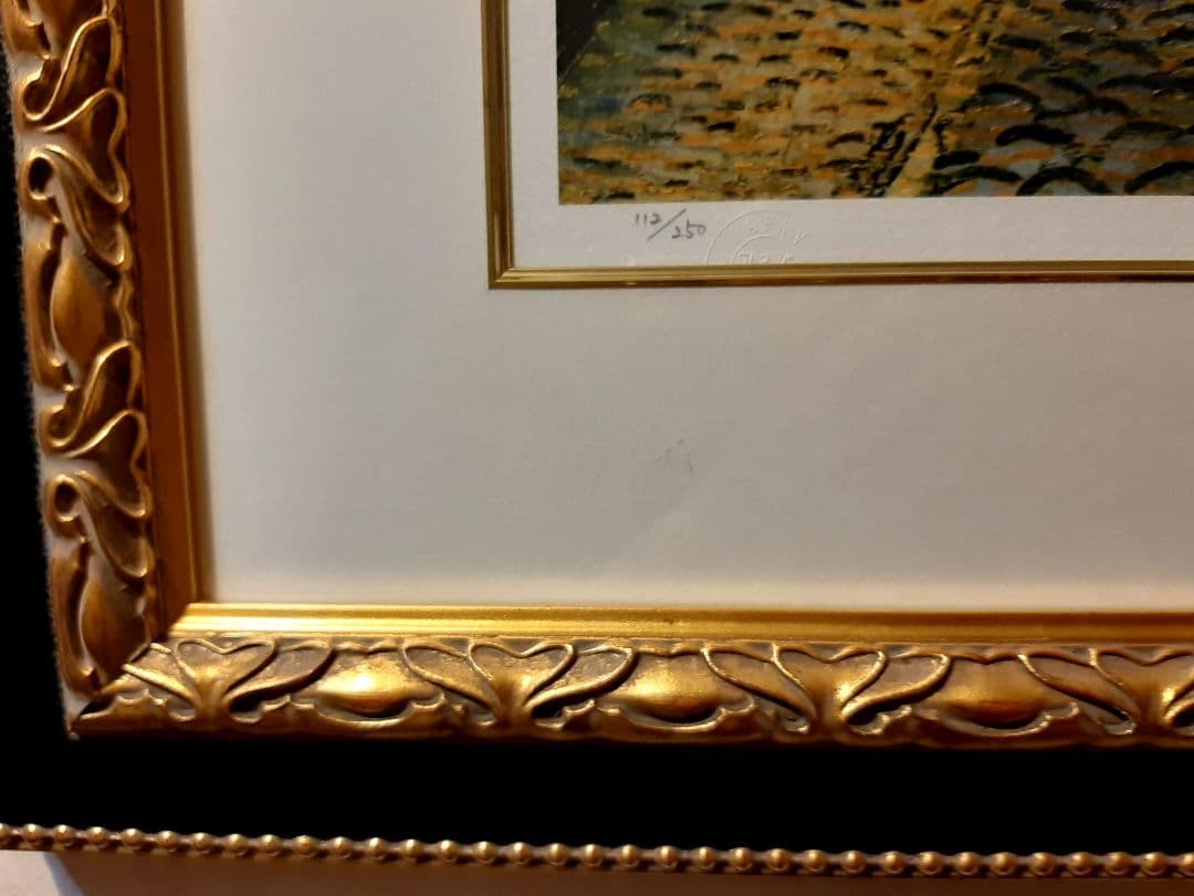 ゴッホ　シルクスクリーン　夜のカフェテラス