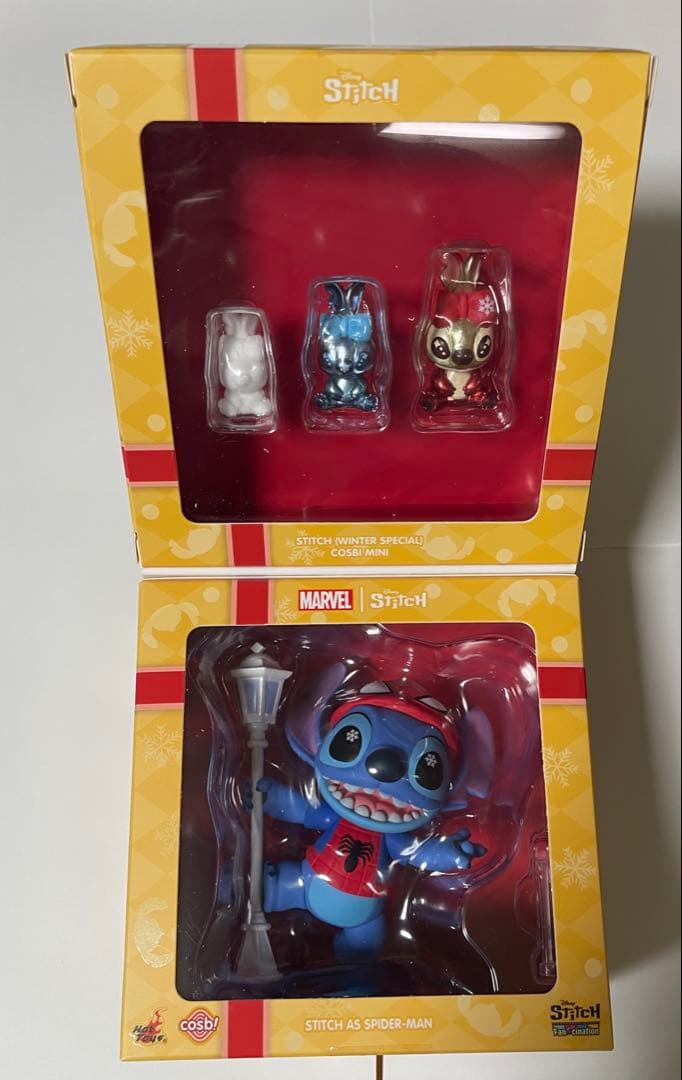 非売品 COSBI スティッチ スパイダーマン トイサピエンス ホリデーギフト