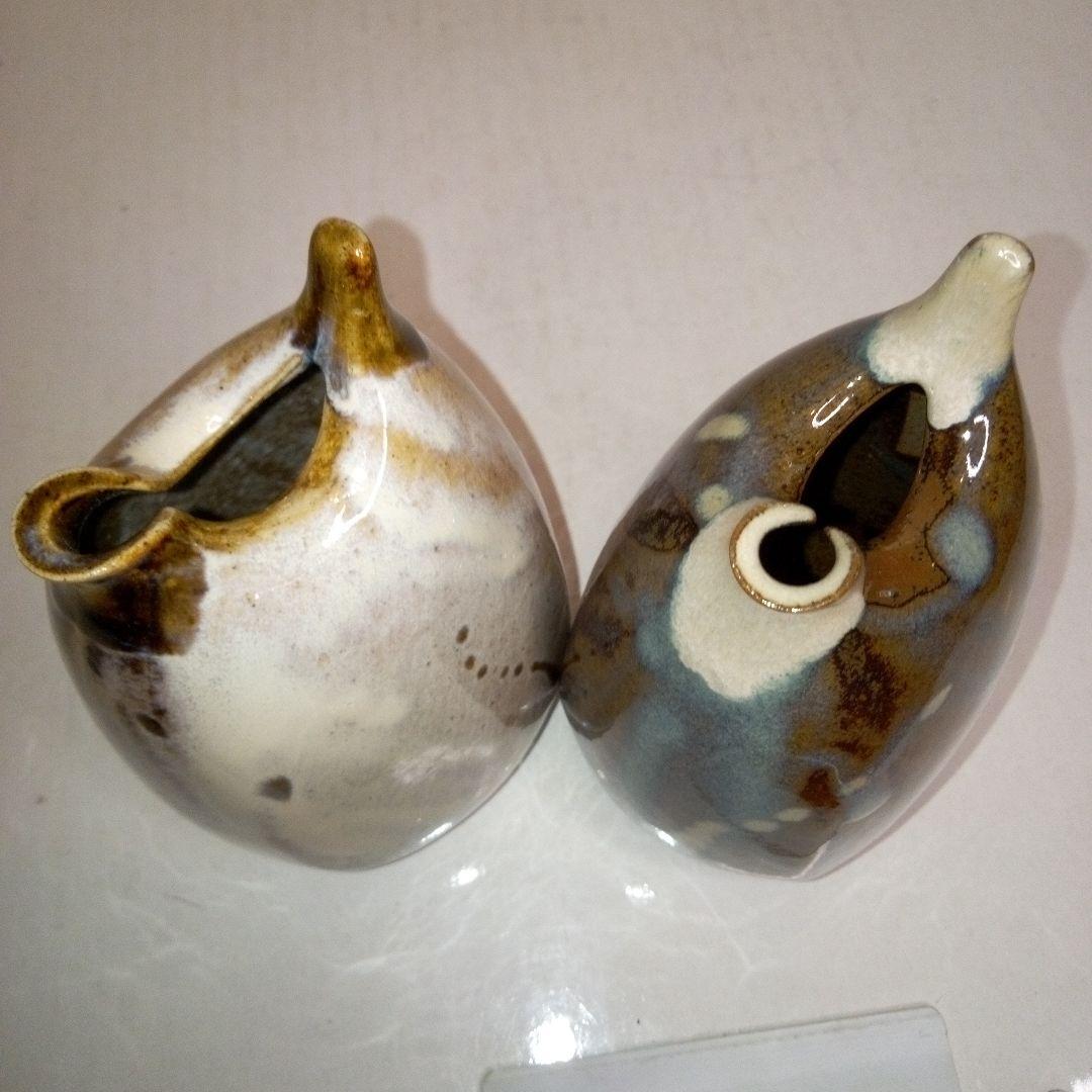 酒器 越中瀬戸焼 雷鳥徳利と卵盃 越中瀬戸焼 雷鳥 【