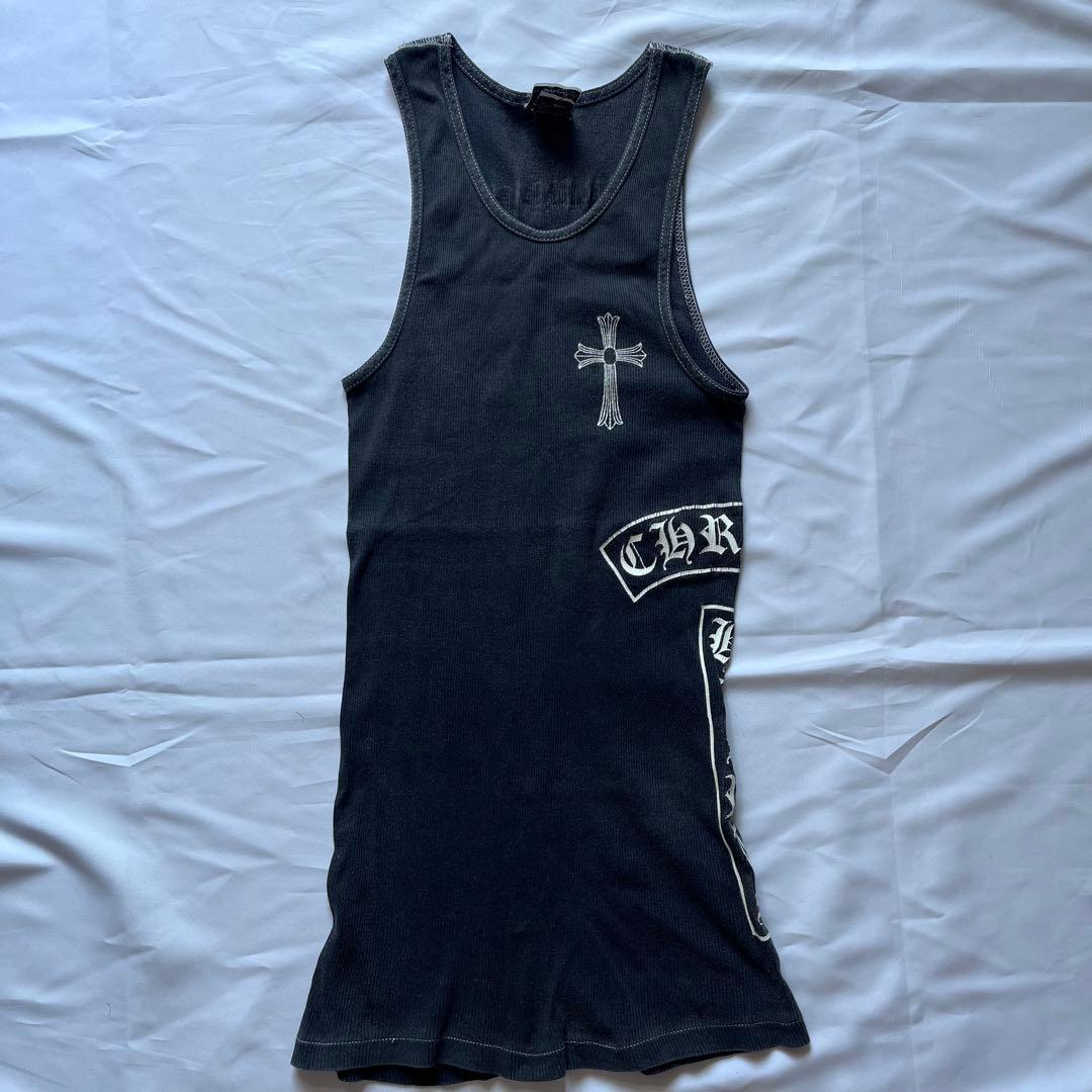 CHROME HEARTS タンクトップ Sサイズ ブラック FUCK YOU chromehearts】クロムハーツタンクトップホースシューFUCKYOU|クロム