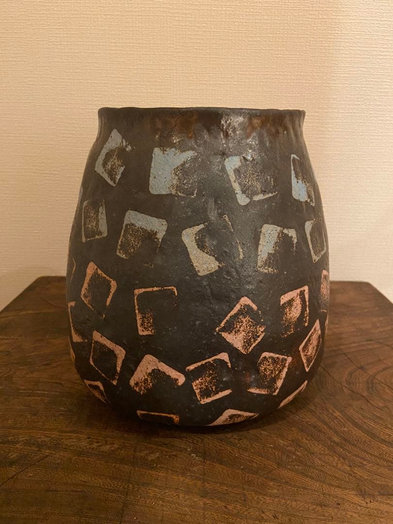 山田義力 初期作品 壺 オブジェ 新品未使用 大嶺實清 大嶺工房
