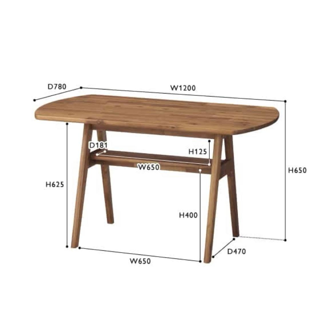 美品　unico ウニコ　SWELLA ダイニングテーブル