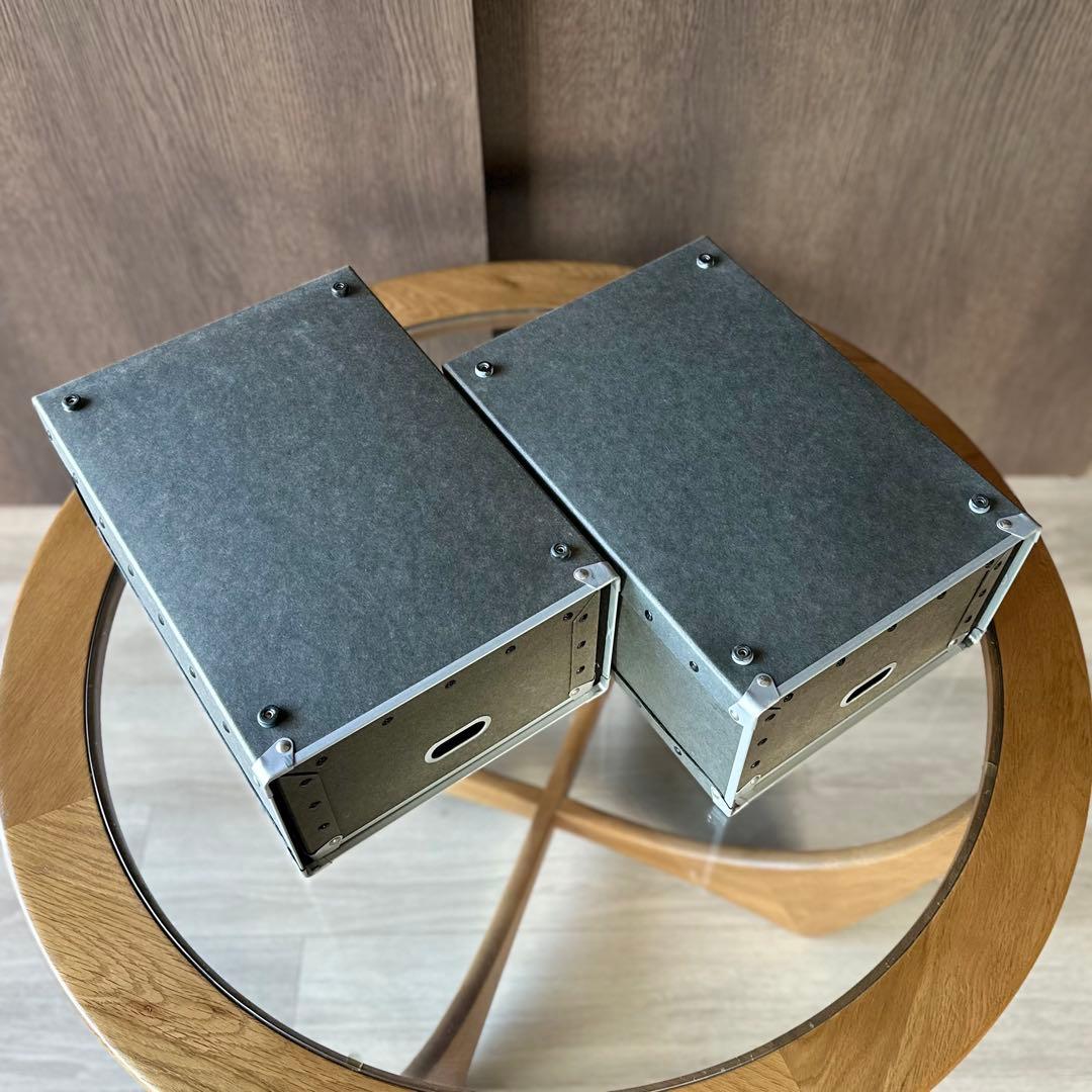 廃盤品】 MUJI無印良品 硬質パルプ引出し2段&1段タイプ 2個セットの