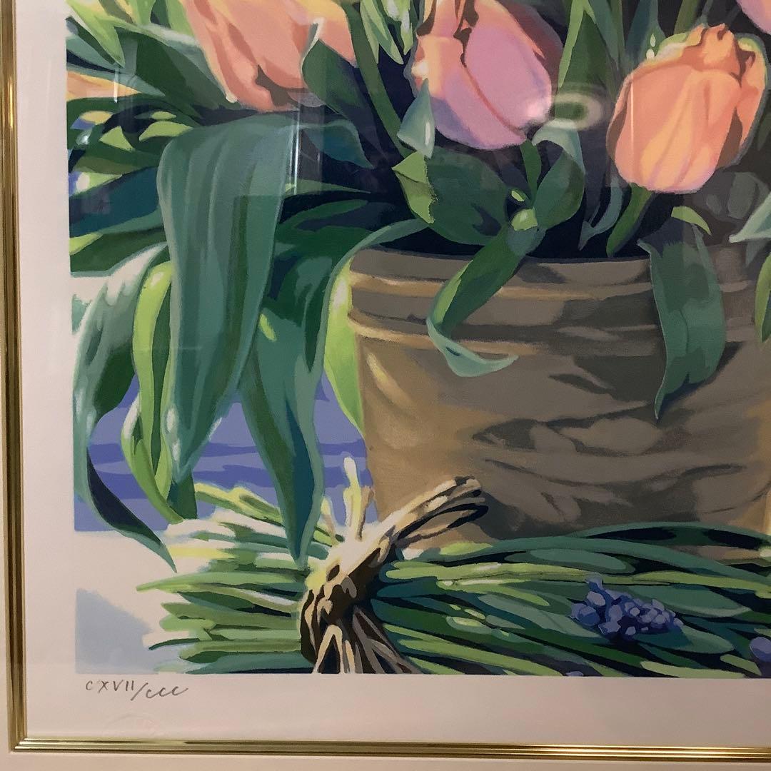 笹倉鉄平ブルーメンスシルクスクリーン版画