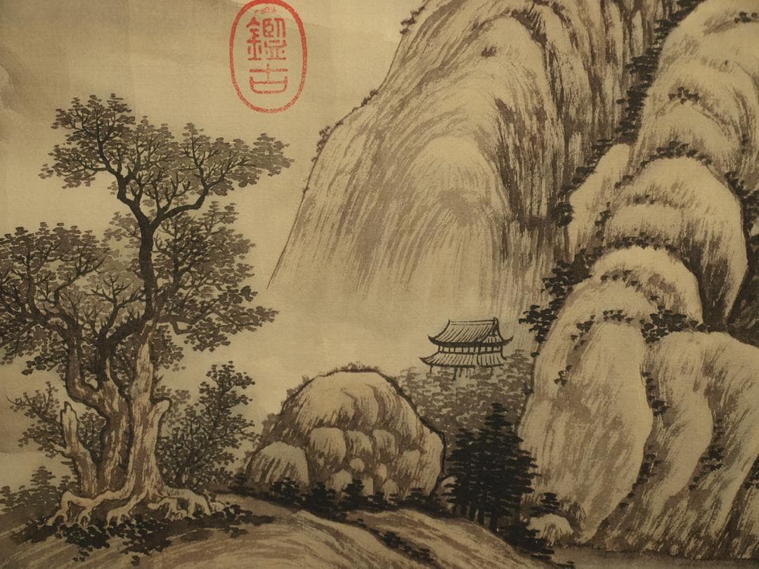 民間仕入れ品　中国宋時代の絵　激安骨董品　肉筆保証 BD413A5-2