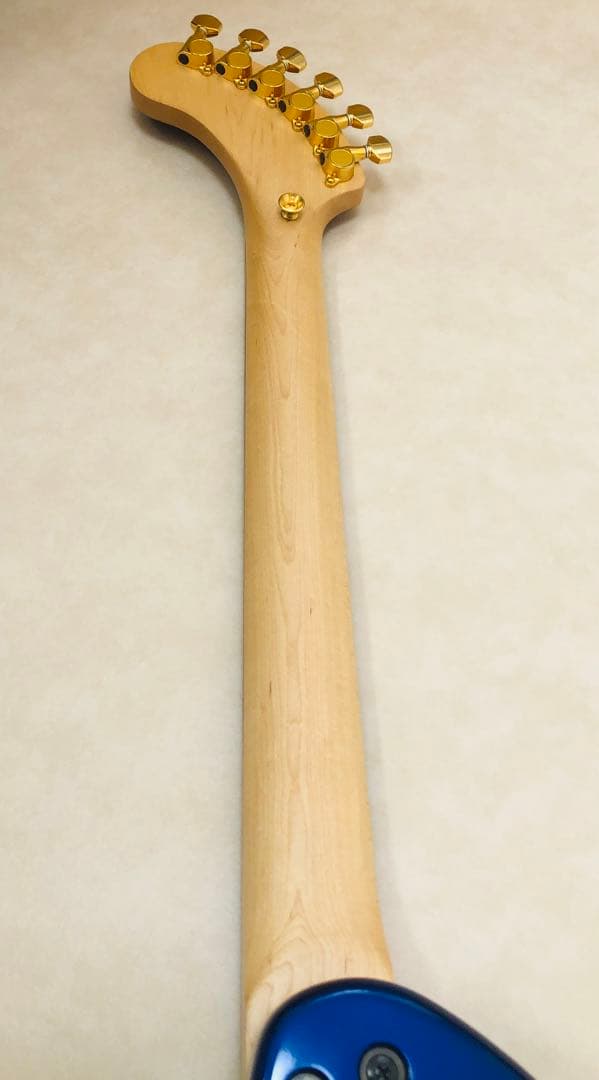 超美品】ZO-3C メタリックブルー アンプ内蔵ミニギター ソフトケース付