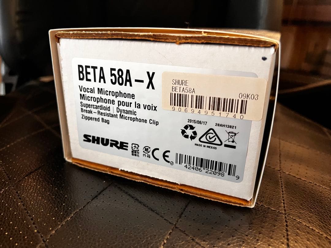 P*e様 SHURE BETA58A ダイナミックマイク 【国内正規品】