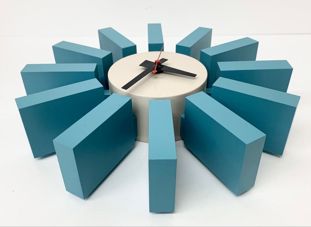 X*5様 ジョージネルソン ウォールクロック ブロッククロック 掛時計 動作品