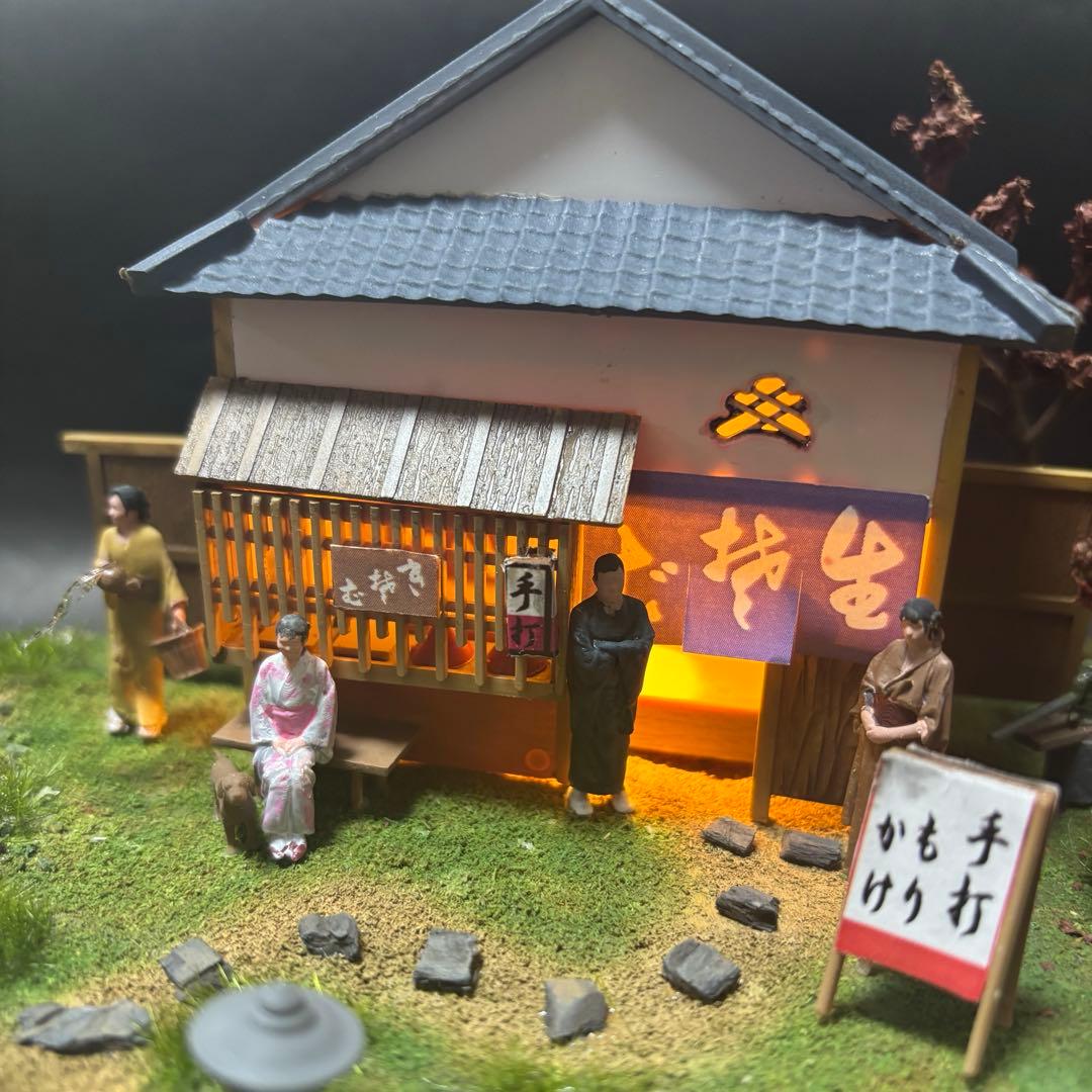 マイクロエース　風物詩　そば屋　完成品　ジオラマ