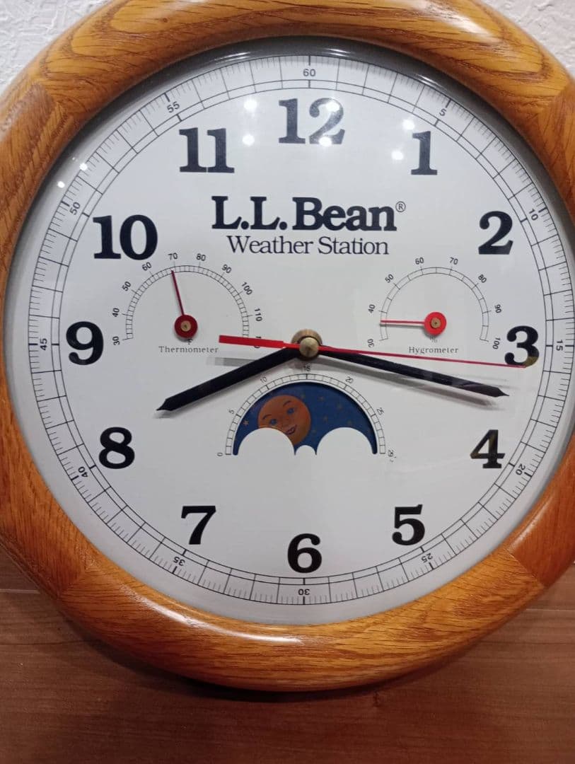 L.L.Bean エルエルビーン weather station 壁掛け時計