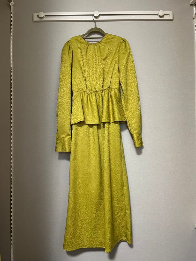 Ameri VINTAGE LADY LIKE PEPLUM DRESS レディース