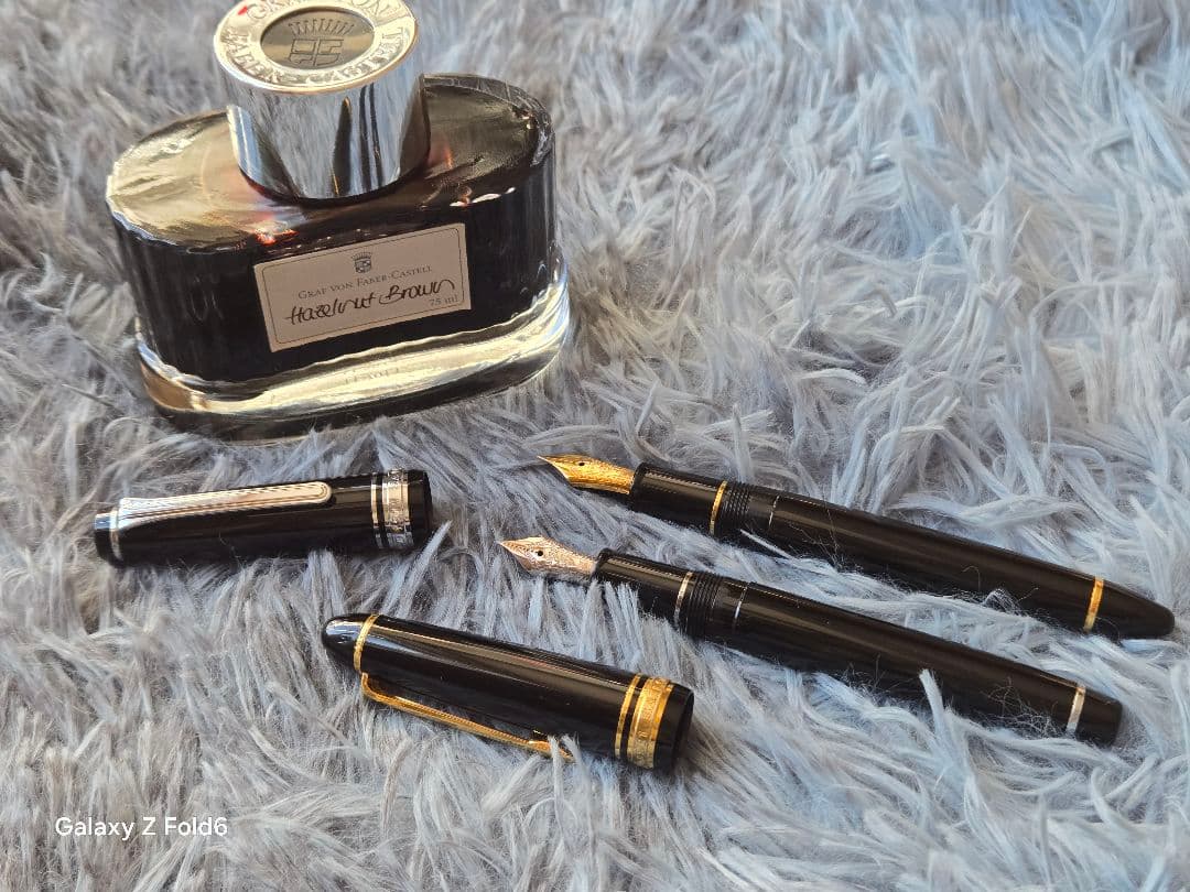 セーラー万年筆2本 ＆ ファーバーカステル インク（置物用） セーラー万年筆2本 ＆ ファーバーカステル インク（置物用）