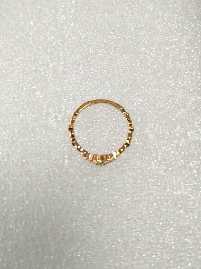 agete アガット K18 ダイヤモンド（0.08）・リング（7号）