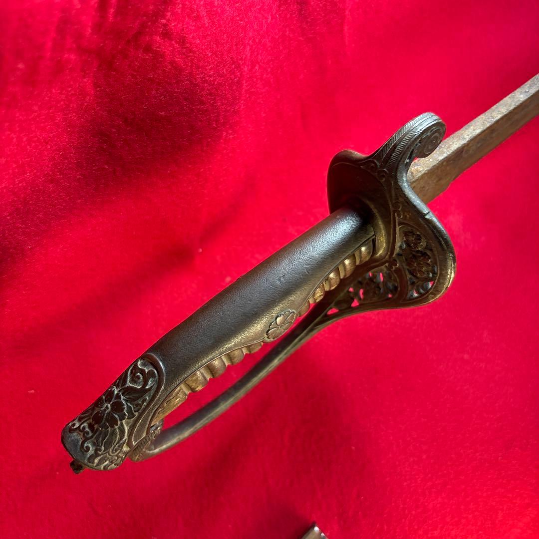 指揮刀 切断済み アンティーク 刃無し 旧日本軍？ 旧日本警察？
