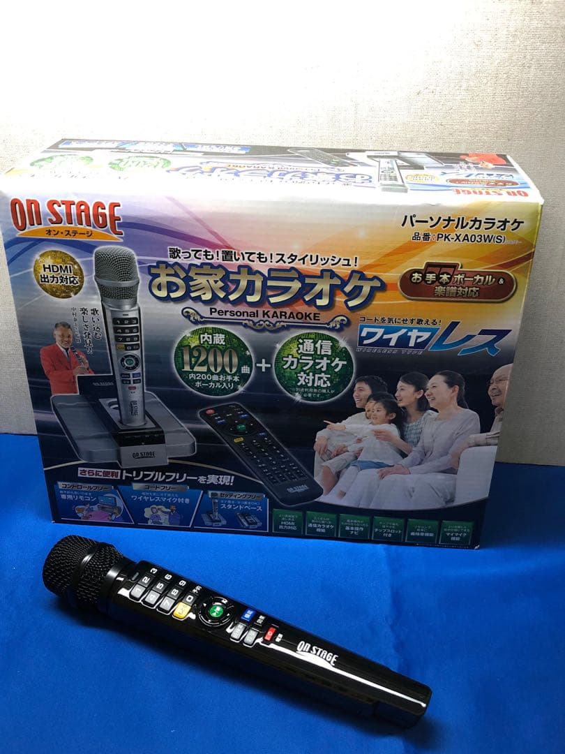 ON STAGE  お家カラオケ ワイヤレス　PK-XA03W(S) ヨドバシ.com - オン・ステージ ON STAGE パーソナルカラオケ PK-XA03W
