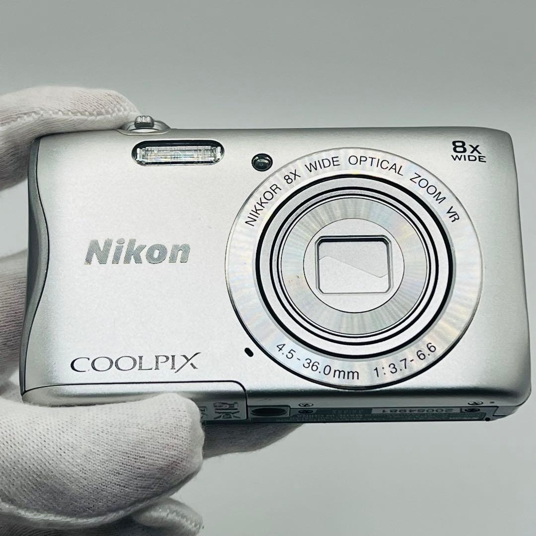 Nikon COOLPIX S3700 コンパクトデジタルカメラ シルバー - メルカリ
