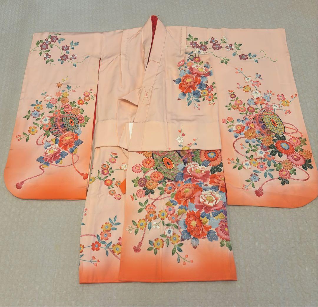 7歳　七五三　正絹　お着物セット