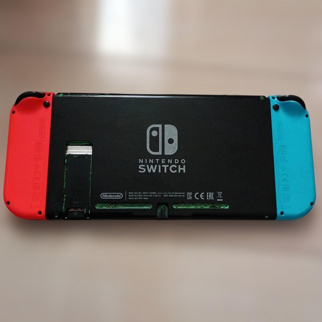 （ジャンク）　Nintendo Switch 本体、ネオンブルー、ネオンレッド