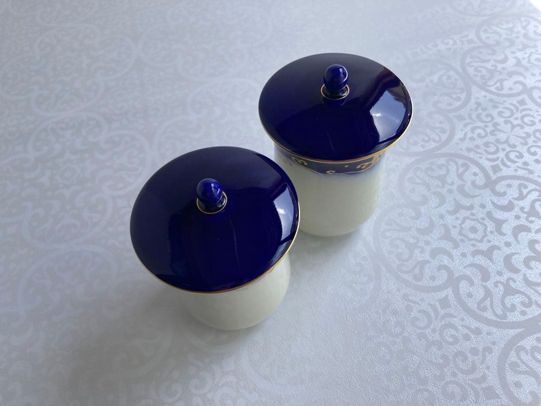 深川製磁 波図金彩 夫婦湯呑 組湯呑 ゆのみ 湯呑み - メルカリ