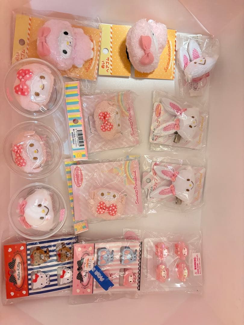 サンリオ　ヘアクリップ　マイメロ マイメロディ　シナモロール　クロミ ピアノ