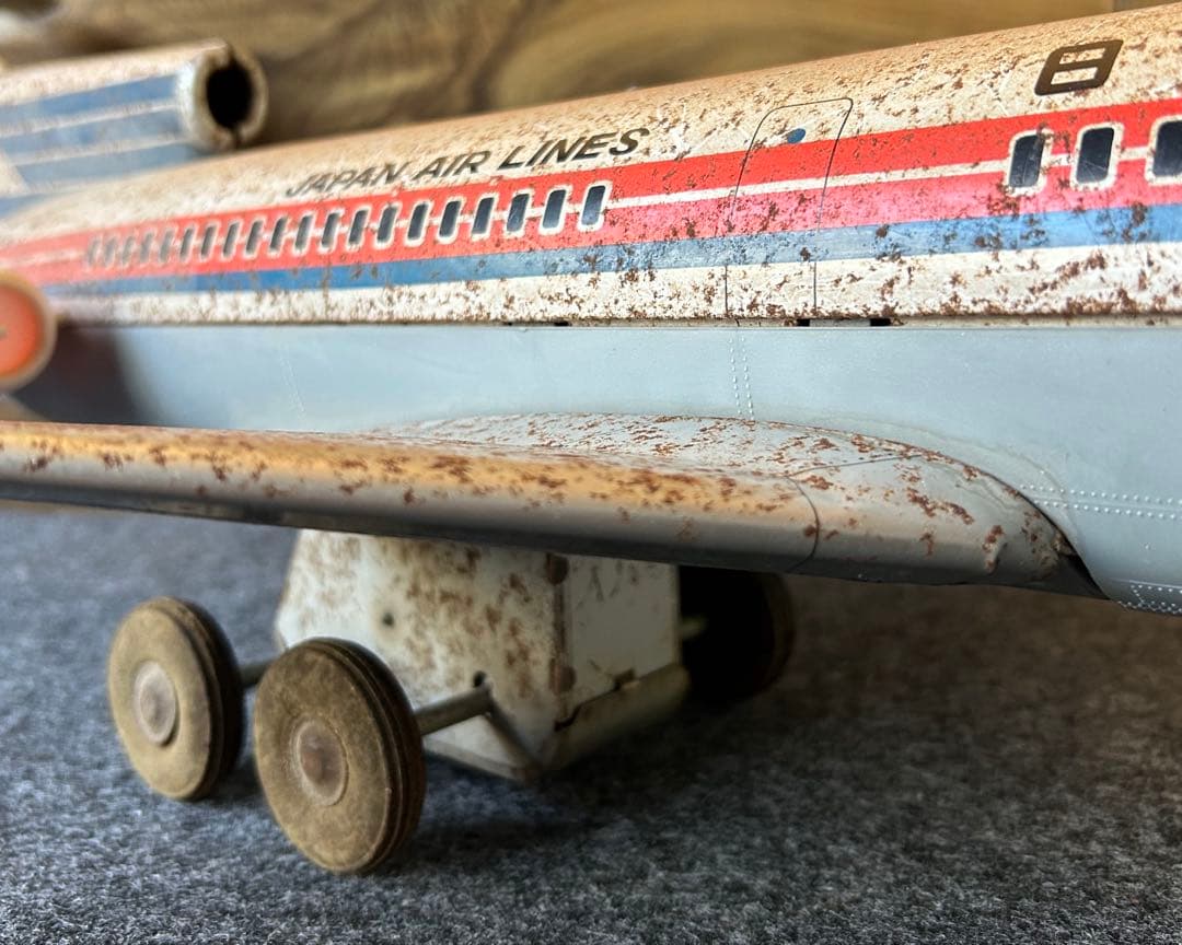 JAL ボーイング 727 JA8001 当時物 レトロ 昭和 ブリキ ジャル