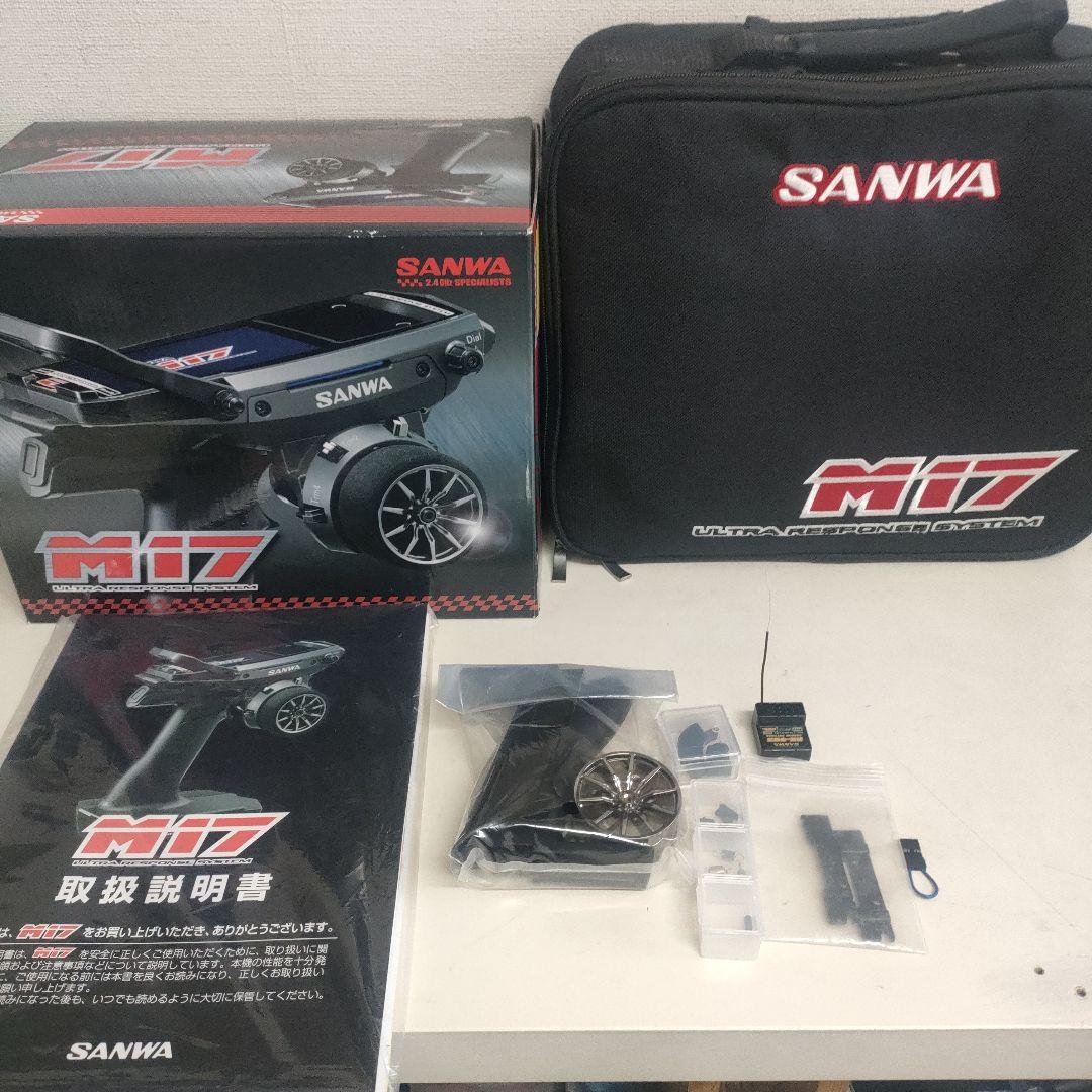 使用少、美品】サンワM17プロポ、RX493受信機セット、プロポバック付き