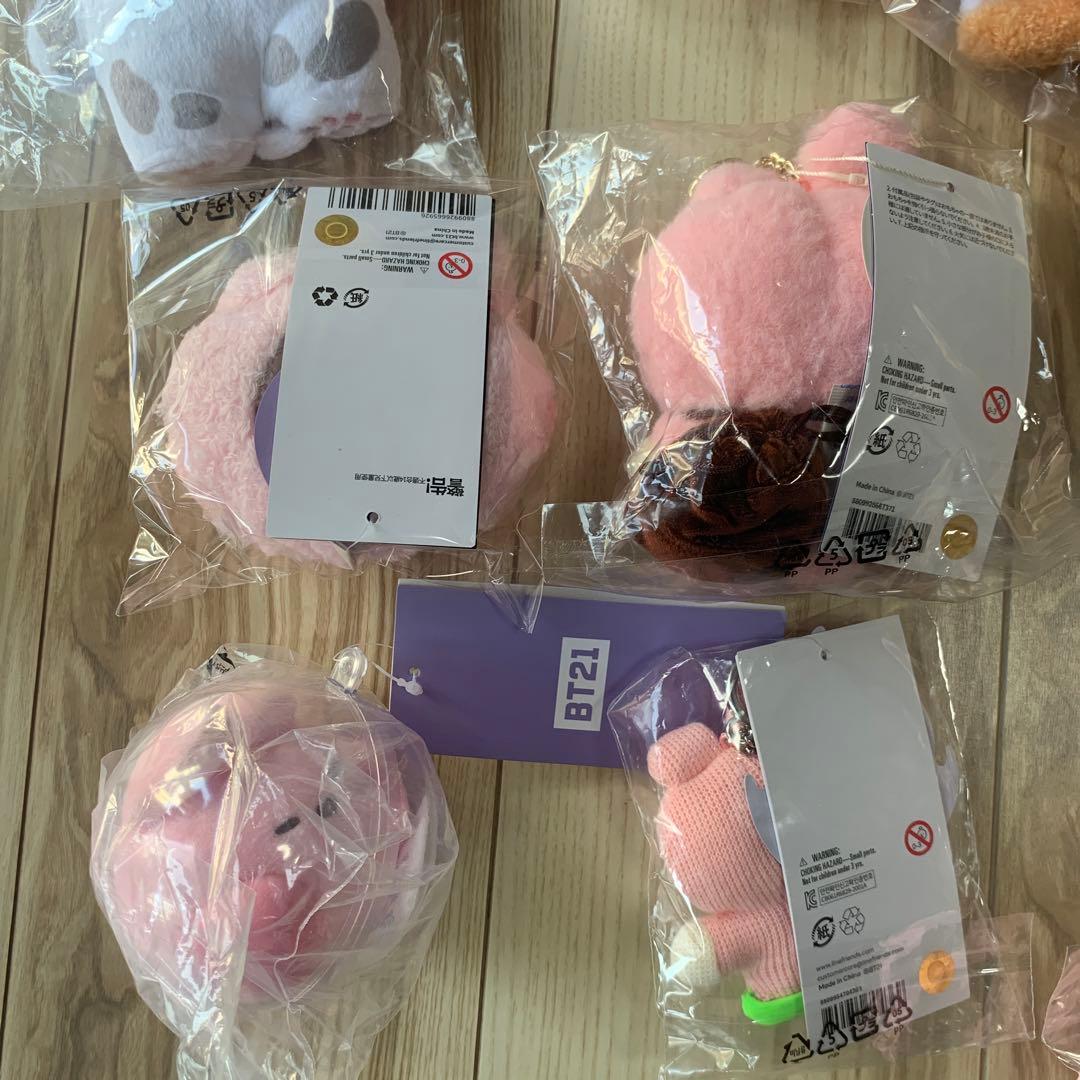 新品未開封　BT21 COOKY 公式ぬいぐるみ等まとめ売り　18個セット　レア