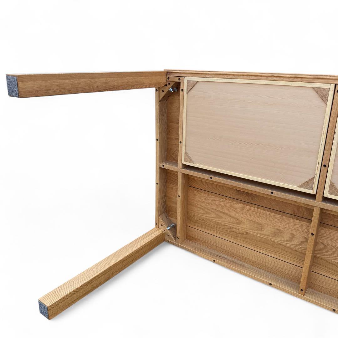 【美品】無印良品 MUJI 140cm ダイニングテーブル 引出付 2021年