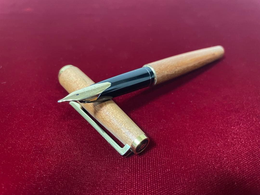 極美品1972年製初代 高級天然イタヤカエデ 大型18K パイロット