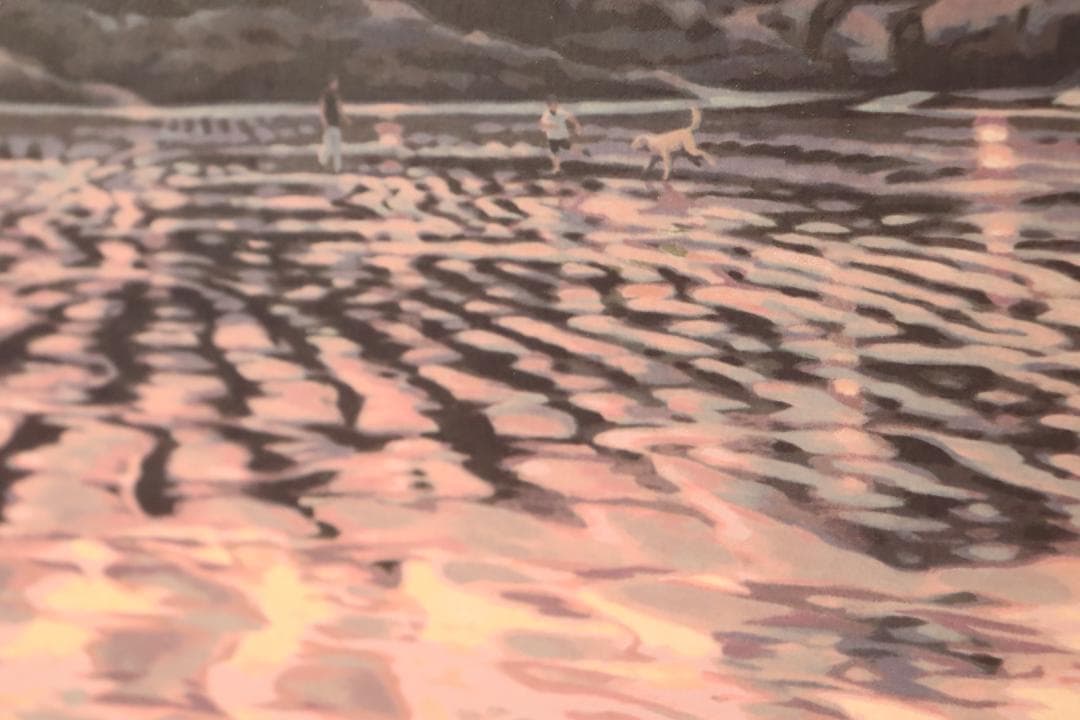 真作保証 笹倉鉄平 「エクリューズ浜」シルクスクリーン 直筆サイン 光