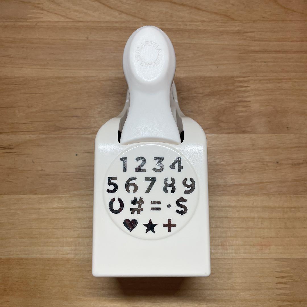 マーサスチュワートクラフトパンチアルファベットナンバー数字