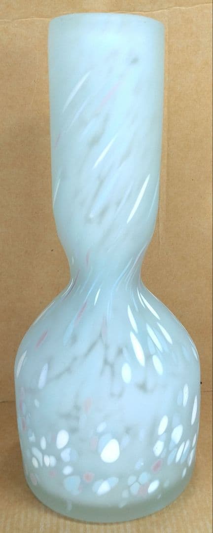 本物保証藤田喬平 手吹 紫金彩(花瓶) 共箱 希少作品 本物保証藤田