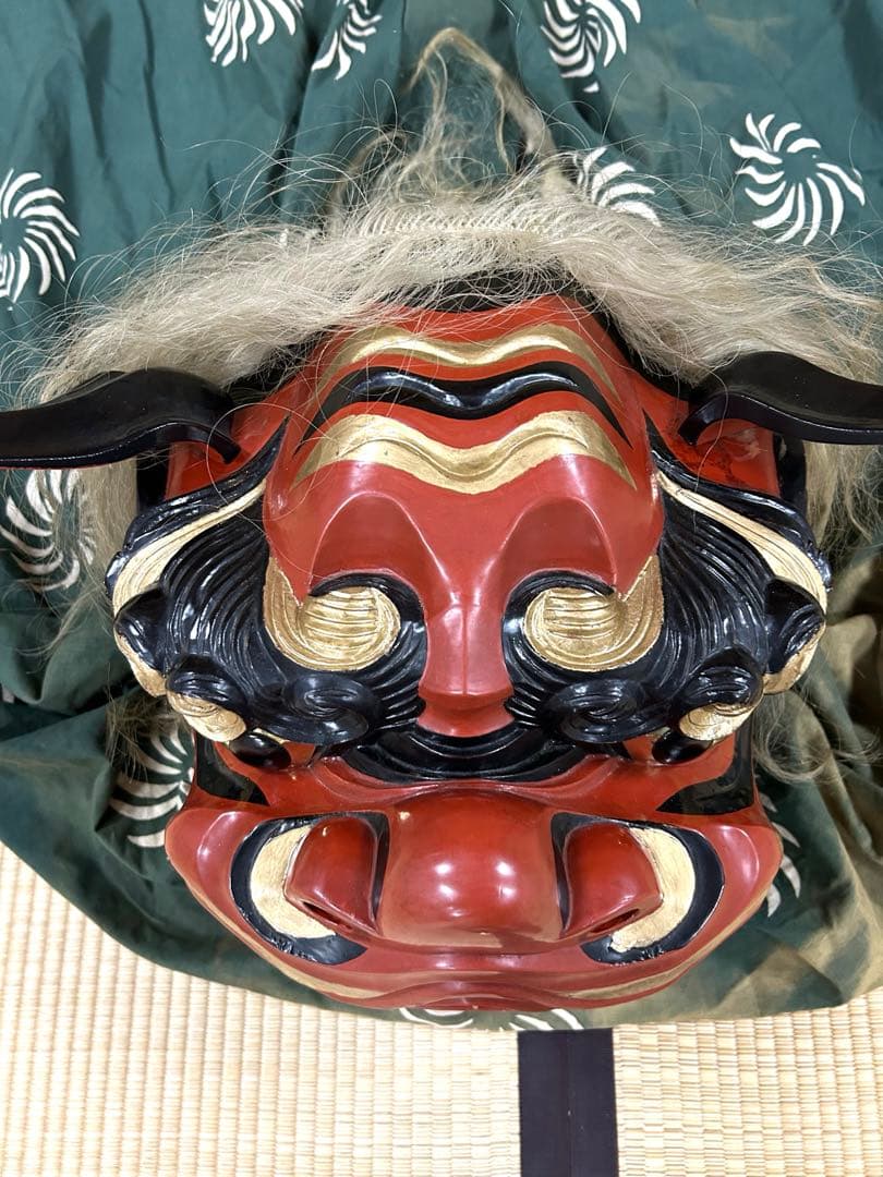 獅子舞 獅子頭 神楽 伝統工芸 開運 魔除け 縁起物 - メルカリ