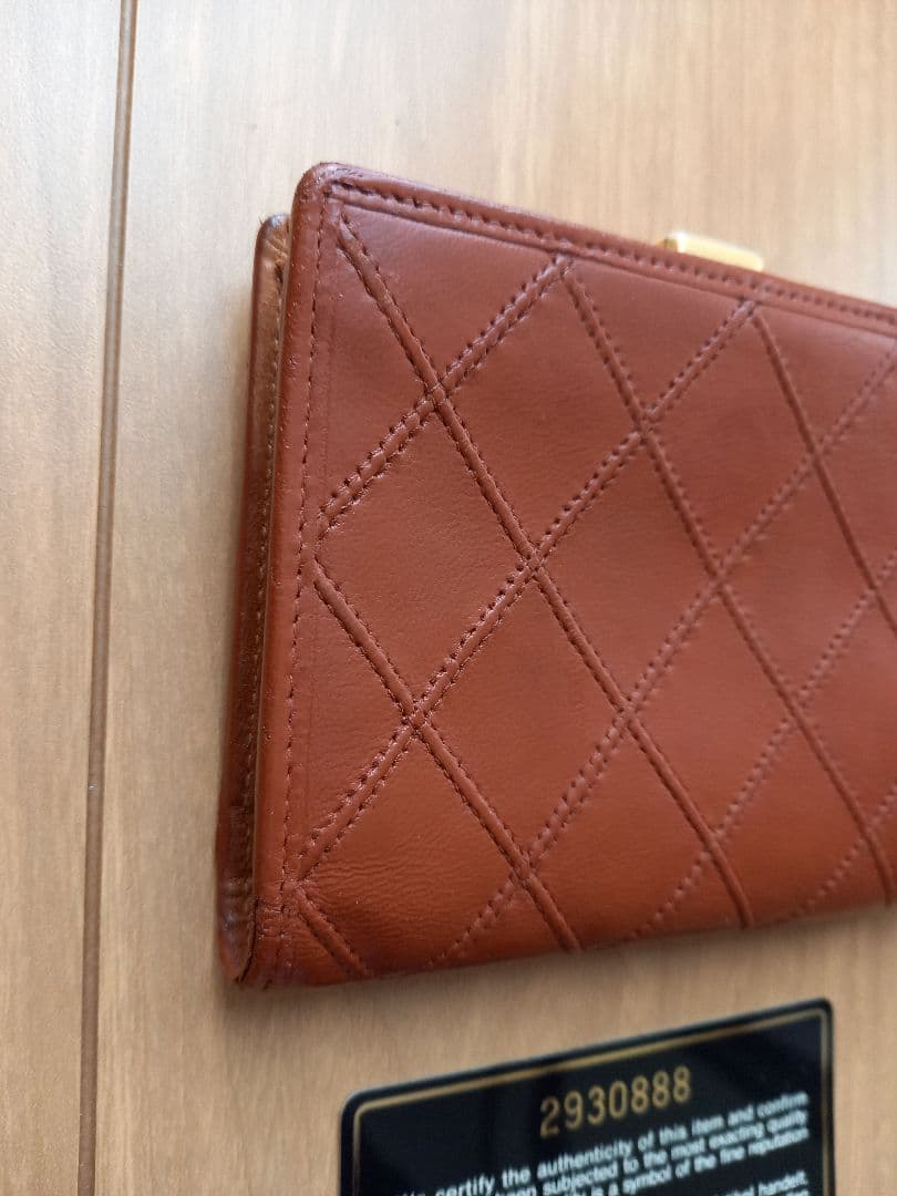 最終値下げ価格 CHANEL 折り財布 ブラウン がま口