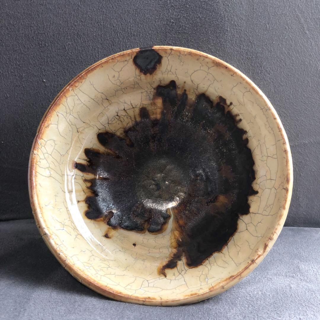 共箱 茶道具 窯元 陶酔庵 作：藪下康一（号：禅牛）萩焼 織部