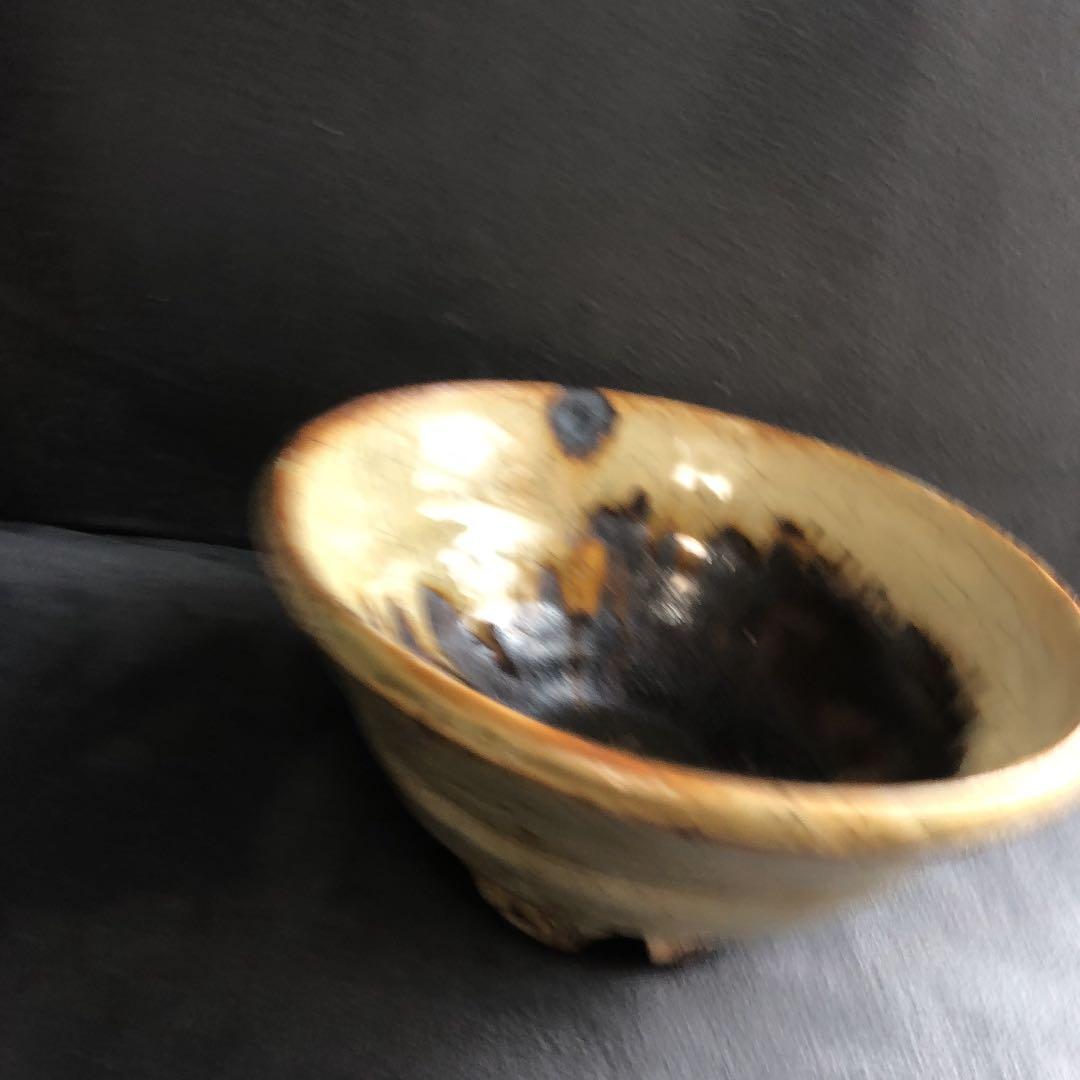 共箱 茶道具 窯元 陶酔庵 作：藪下康一（号：禅牛）萩焼 織部