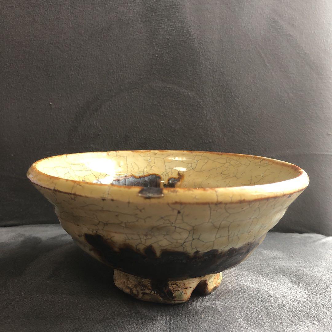 共箱 茶道具 窯元 陶酔庵 作：藪下康一（号：禅牛）萩焼 織部