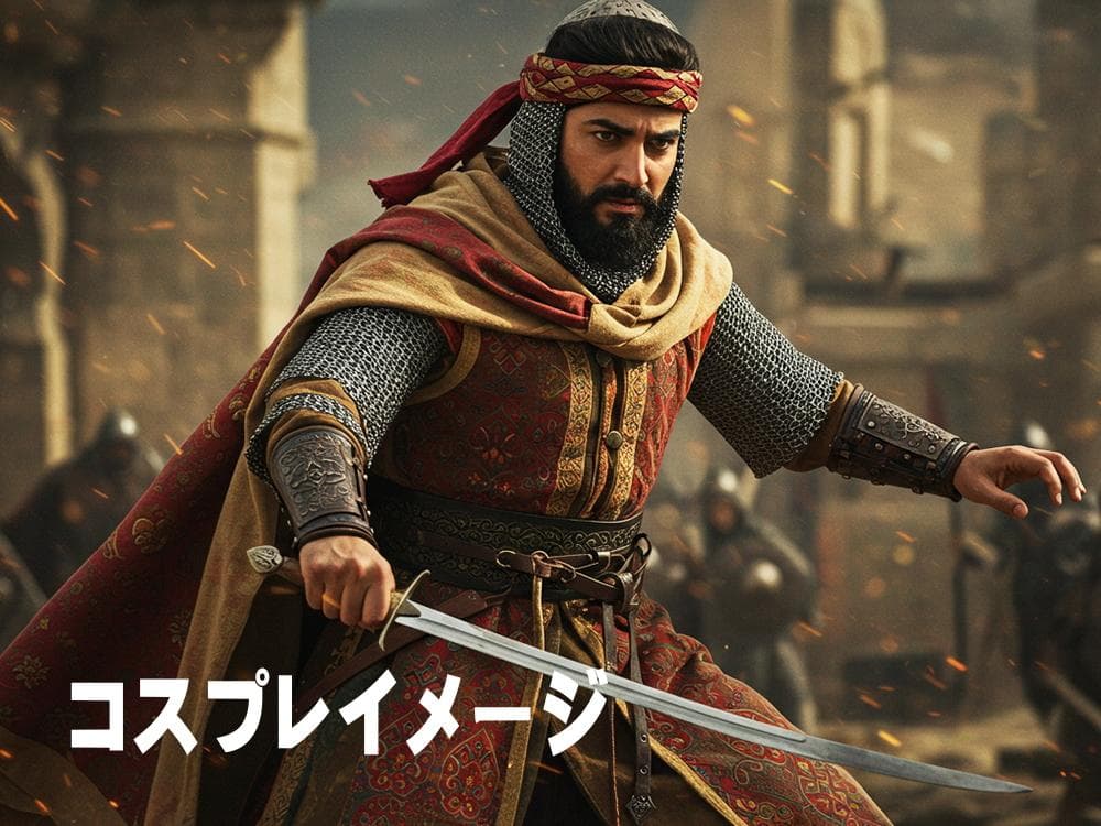 ◆新品　イスラム王の剣（刀）シルバー・戦士・コスプレ・コレクション　銃刀法ＯＫ