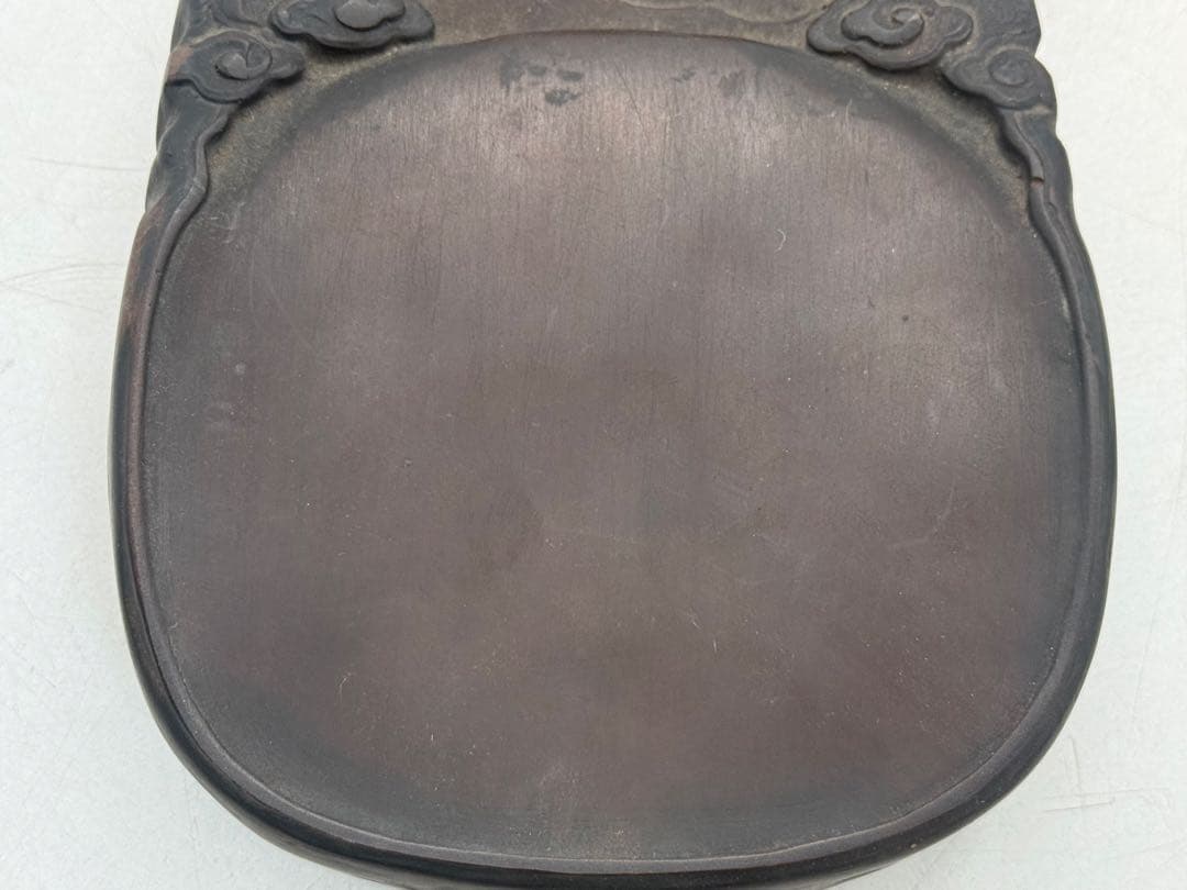 中国 端硯 水石硯 如意雲彫 詩紋刻 重さ約1.2kg 送料込み260106 - メルカリ