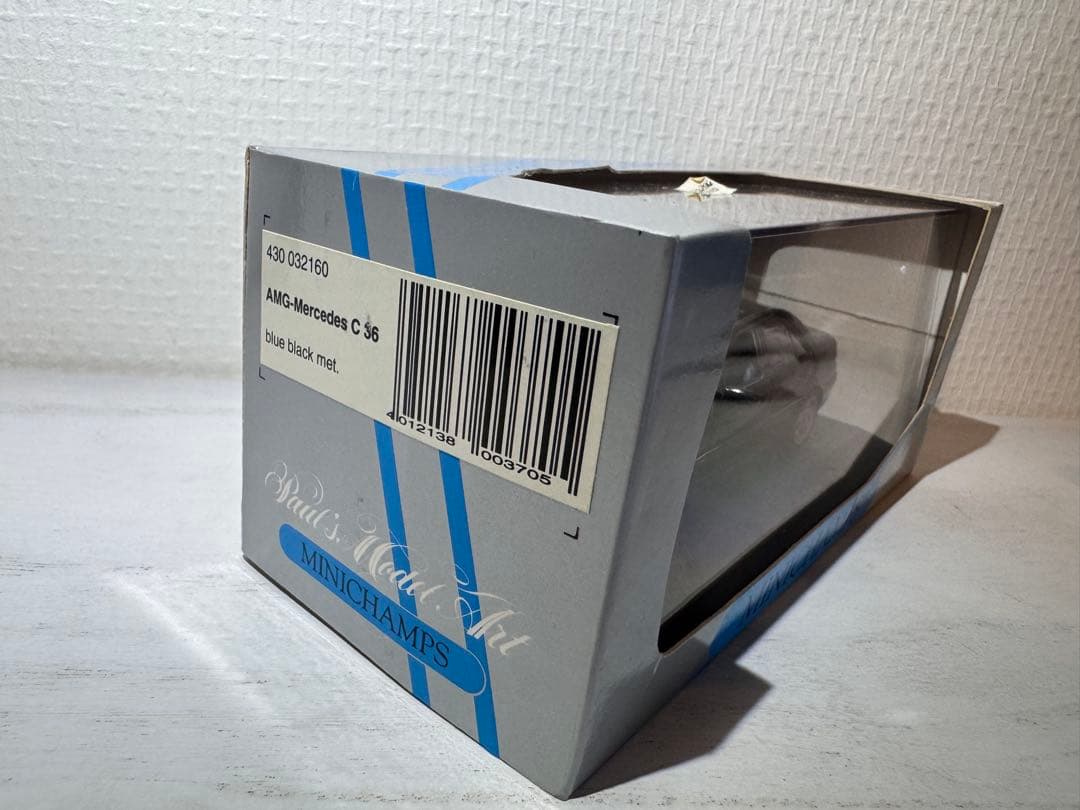 MINICHAMPSブルーブラックセダン 1/43メルセデスベンツC36 AMG