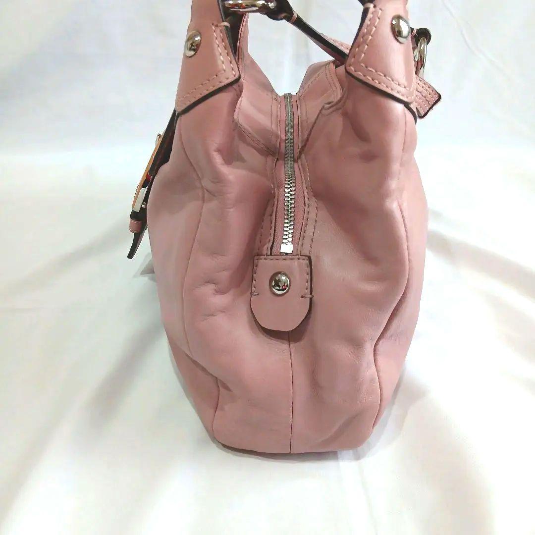 希少　コーチ　ハンド　ショルダーバッグ　ソーホー　レザー　ホーボーピンクy2k