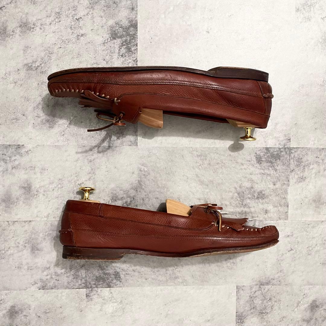 Polo Ralph Lauren ラルフローレン レザー モカシン デッキ 茶