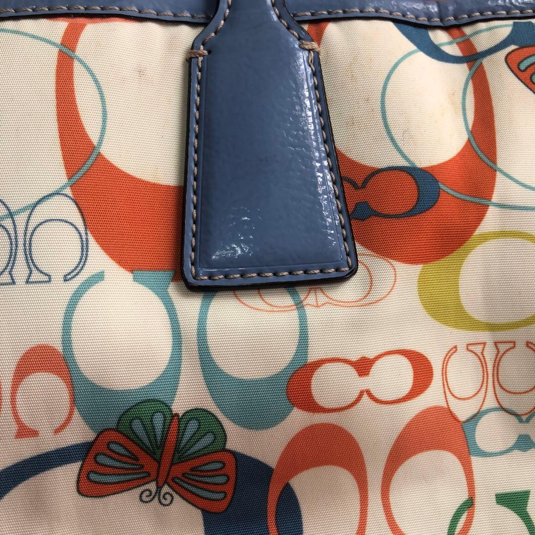 コーチ　がま口　ハンドバッグ