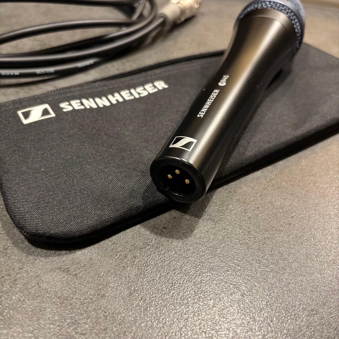 Sennheiser E945 ダイナミックマイク ケース スタンド ケーブル付