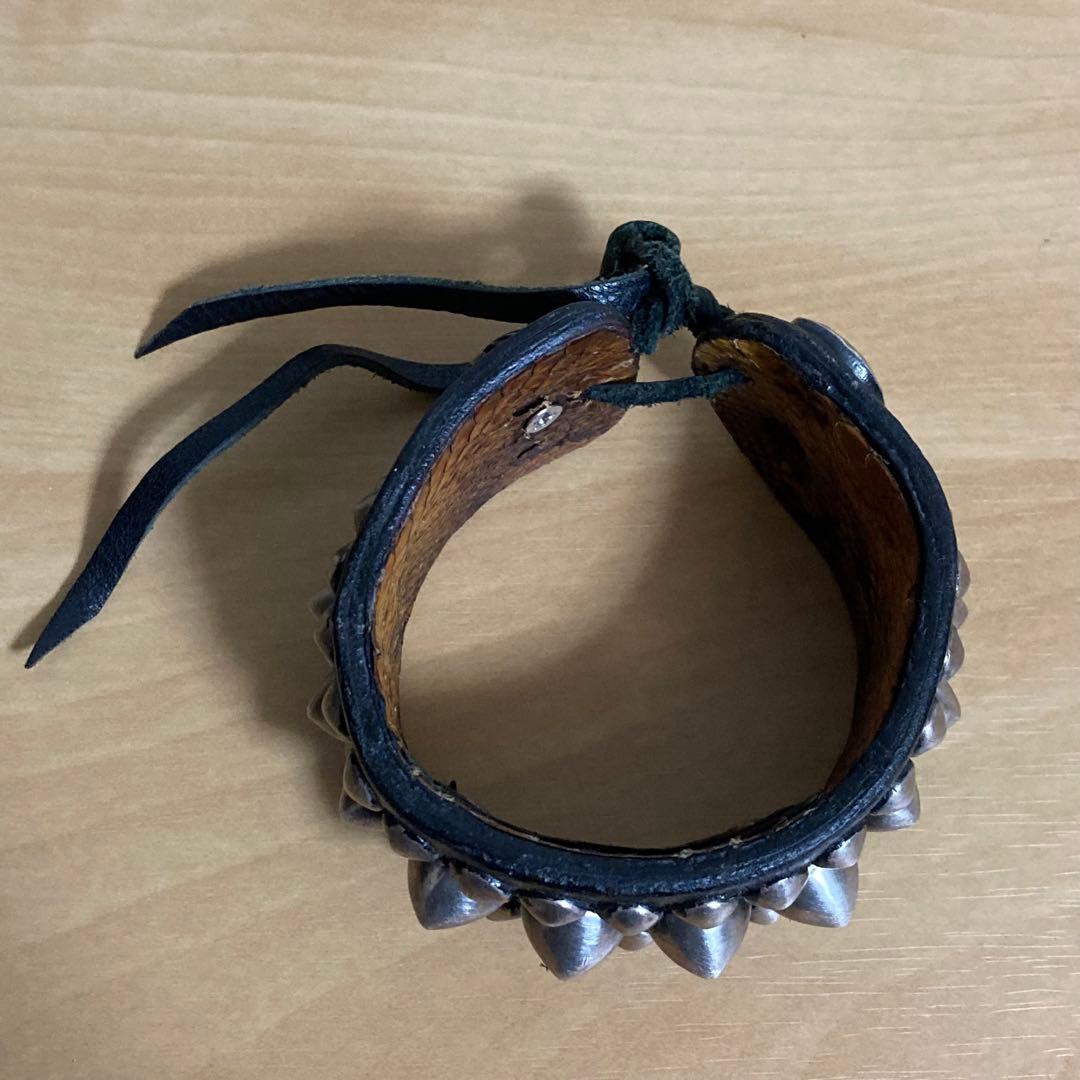 00s archive 初期 Kmrii ケムリ スタッズ レザーブレスレット