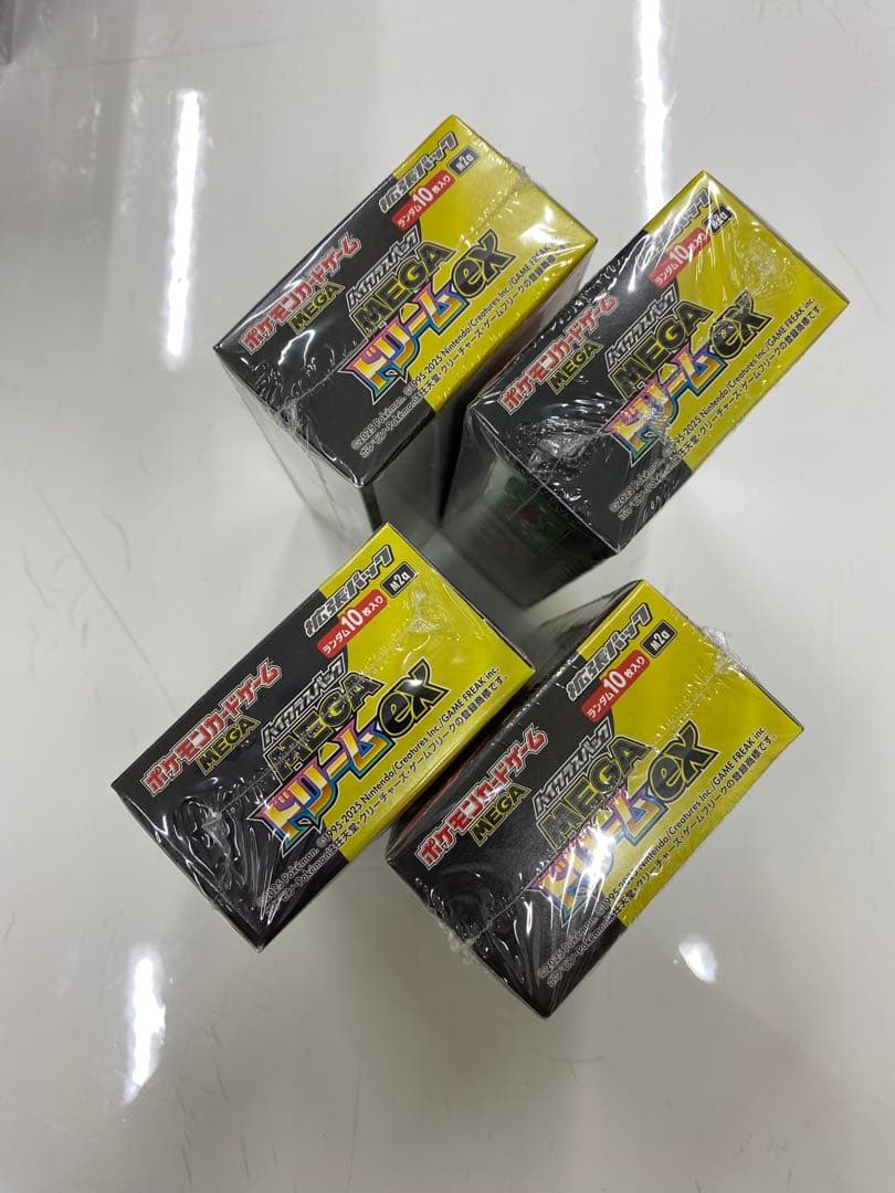 4BOXセット ポケモンカードゲーム メガドリームex シュリンク付き