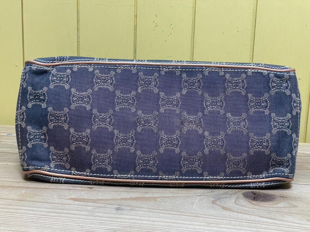 s*i様 CELINE セリーヌ パリ マカダム ブギーバッグ デニム ハンドバ