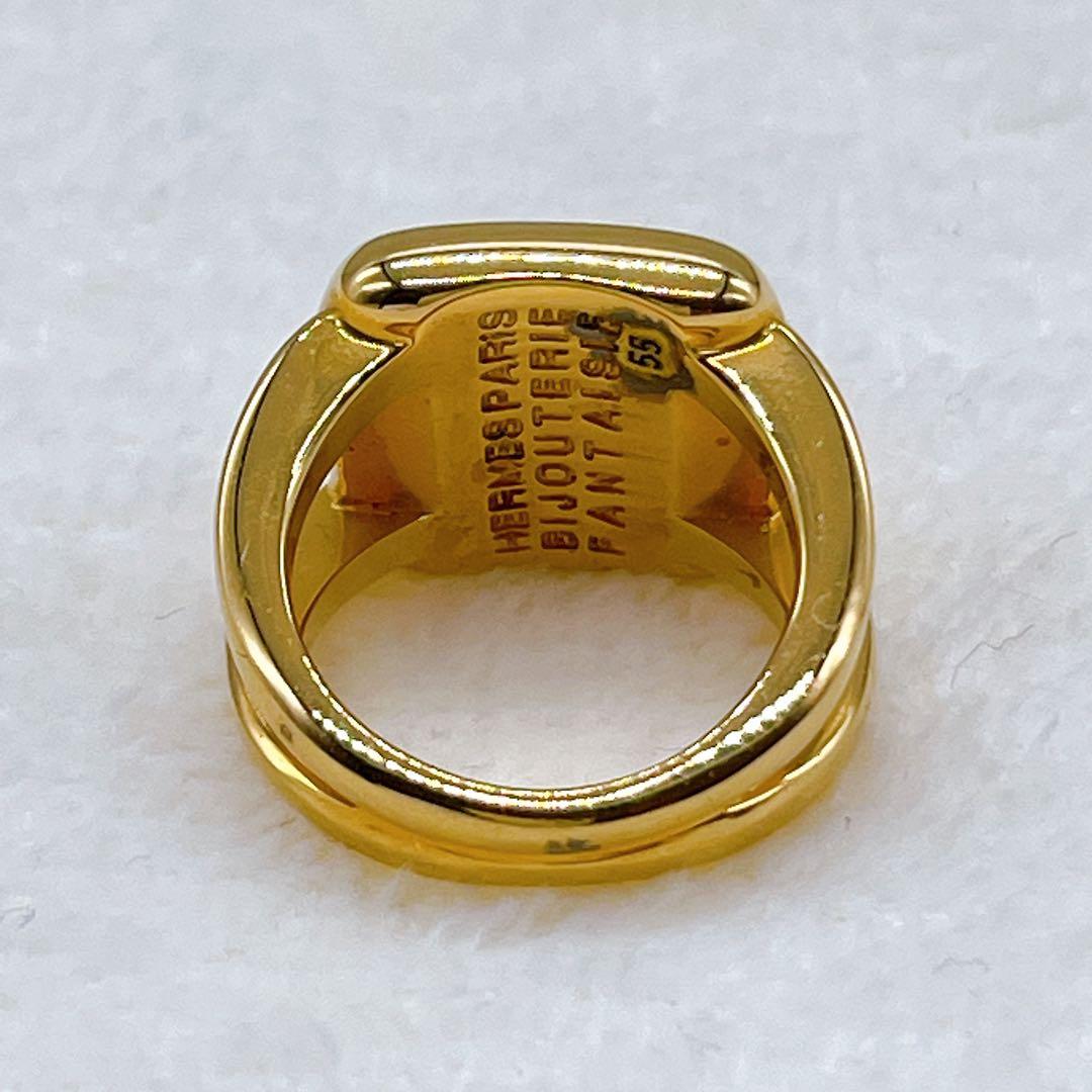 【エルメス】コロゾリング #55 馬車 ゴールド ヴィンテージ 純正ケース付