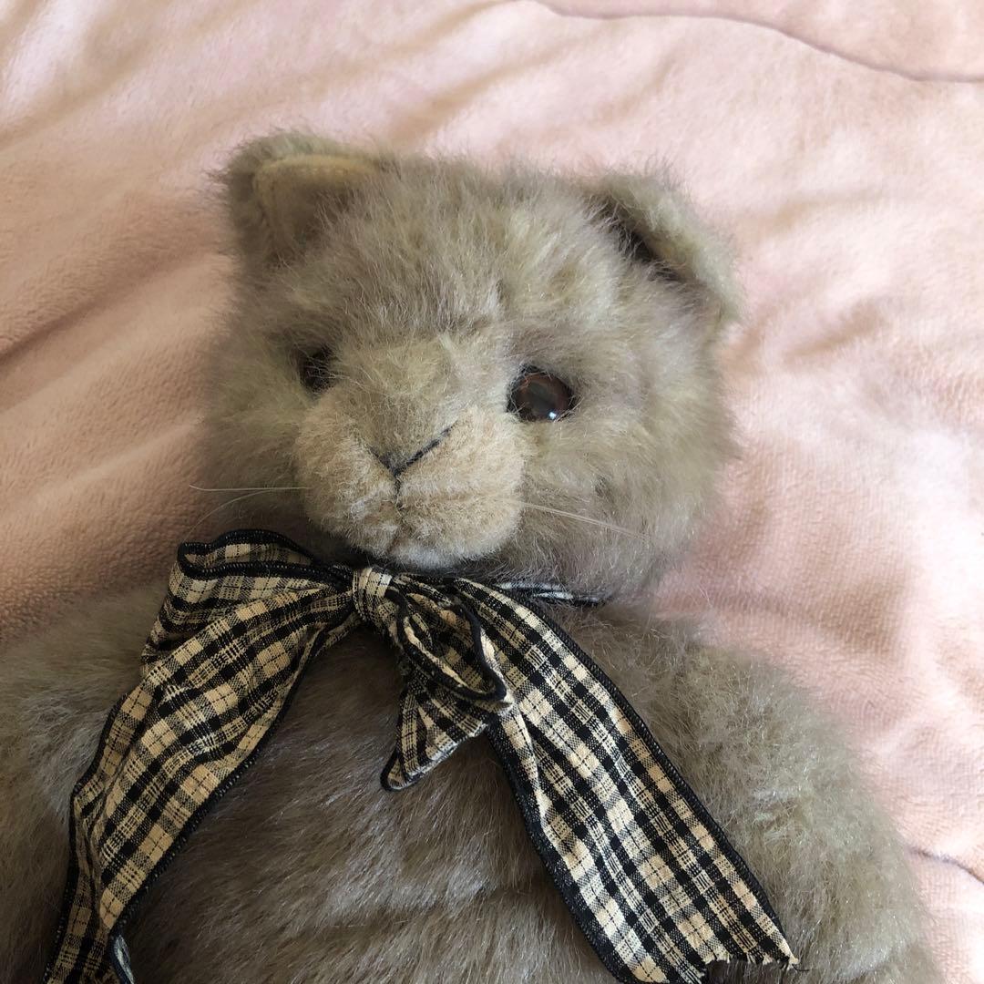 レトロ　モンスイユ　日本製　ネコ　ぬいぐるみ　中古品